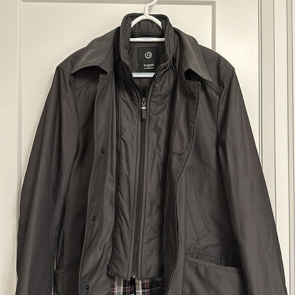 Men’s - Bugatti Car Coat - Large - Water Resistant Fabric - Black - Hardly worn - Picture 3 of 11